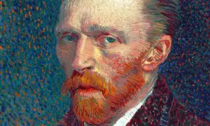 Portret Vincenta van Gogha z rudą brodą i przenikliwym spojrzeniem. Ciekawe, co wtedy myślał?
