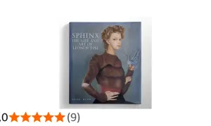 Okładka książki "Sphinx: The Life and Art of Leonor Fini" z portretem artystki.