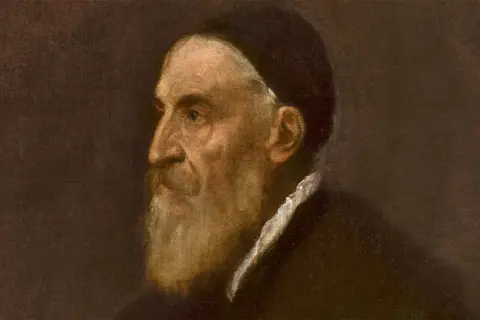 Portret starca z brodą i czarnym nakryciem głowy, jeden z tycjan najsłynniejsze obrazy.
