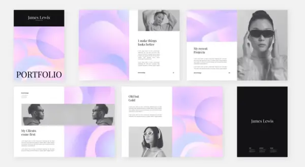 Portfolio Jamesa Lewisa, artysty typografii. Zobacz jego projekty i dowiedz się, co to znaczy portfolio.