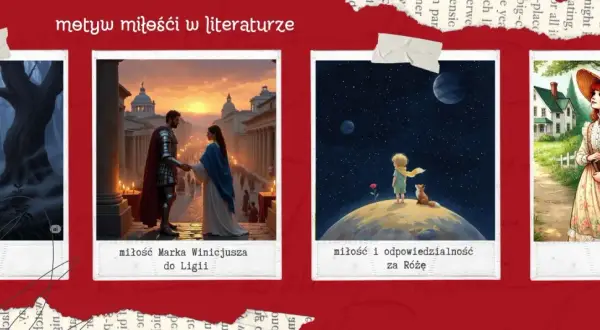 Mroczna królowa, rycerz i ukochana, Mały Książę z Różą – różne oblicza motywu miłości w literaturze.