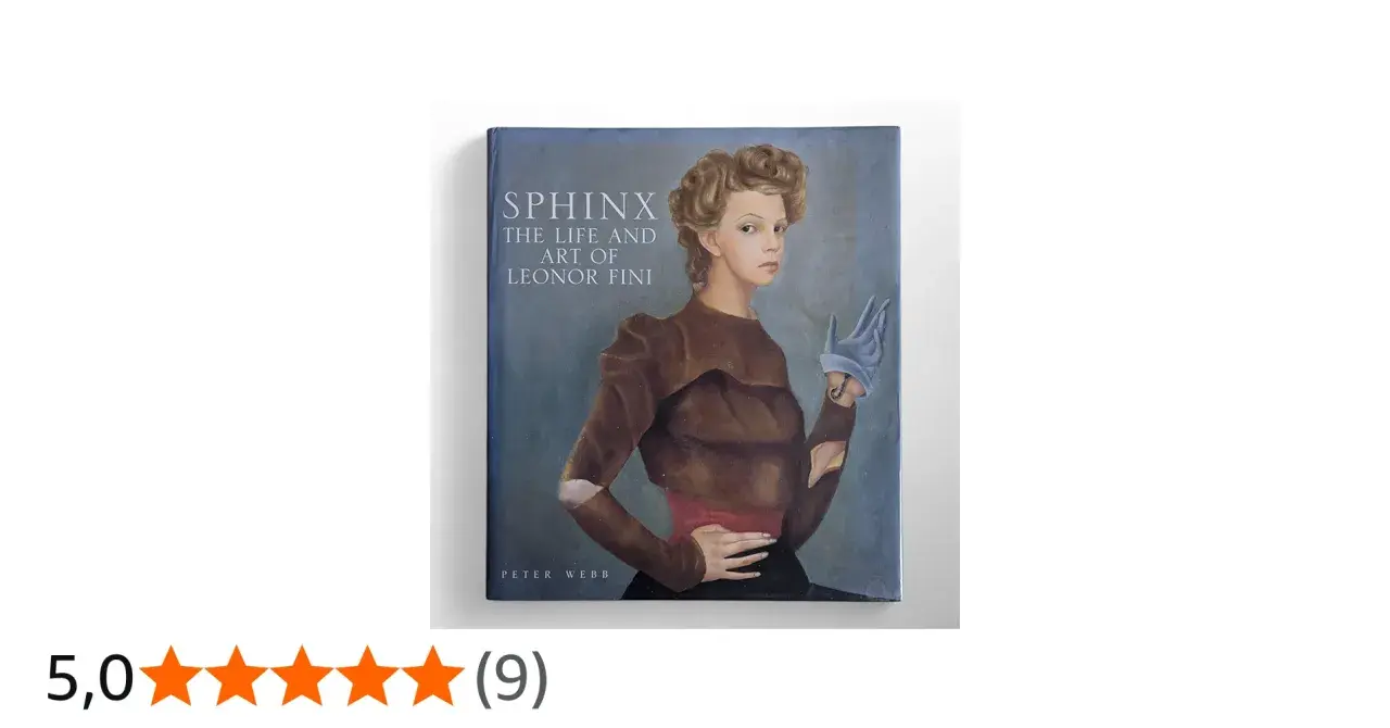 Okładka książki "Sphinx: The Life and Art of Leonor Fini" z portretem artystki.