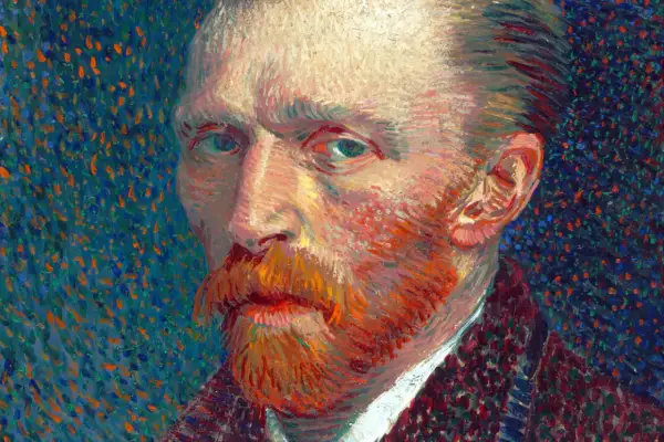 Portret Vincenta van Gogha z rudą brodą i przenikliwym spojrzeniem. Ciekawe, co wtedy myślał?