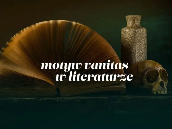 Otwarta księga, czaszka i waza – symbolika vanitas w literaturze baroku.